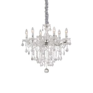 IDEAL LUX Κρεμαστό Φωτιστικό  FLORIAN 6xE14 Χρωμίου – 035628