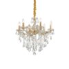 IDEAL LUX Κρεμαστό Φωτιστικό FLORIAN 6xE14 Χρυσού Χρώματος – 035635