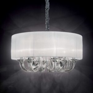 IDEAL LUX Κρεμαστό Φωτιστικό SWAN 6xE14 Λευκού Χρώματος – 035826