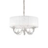 IDEAL LUX Κρεμαστό Φωτιστικό SWAN 3xE14 Λευκού Χρώματος – 035840