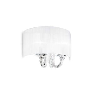 IDEAL LUX Επιτοίχιο Φωτιστικό SWAN 2xE14 Λευκού Χρώματος – 035864