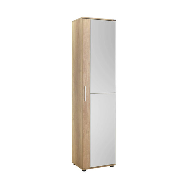 Entrance furniture-shoe cabinet Porto pakoworld with mirror 20 pairs sonoma 45x36x187cm 039-000160