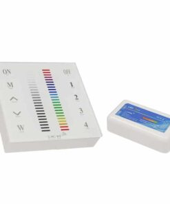 Ασύρματος LED RGB Controller με Χειριστήριο Τοίχου Αφής 2.4G RF 12v (144w) – 24v (288w) DC για Ένα Group GloboStar 04051