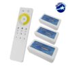Ασύρματο LED Dimmer με Χειριστήριο Αφής 2.4G RF CCT 2 Χρωμάτων για Τρια Groups 12v (432w) – 24v (864w) DC GloboStar 04340 – 04340