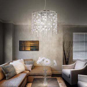 IDEAL LUX Κρεμαστό Φωτιστικό EVASIONE 10xG9 Κρύσταλλο – 044767