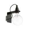IDEAL LUX Φωτιστικό Τοίχου MINIMAL 1xE27 Μαύρου Χρώματος – 045214
