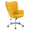 Manager office chair Kido pakoworld yellow velvet 046-000018