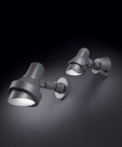 IDEAL LUX Προβολέας Τοίχου TERRA 1xE27 IP65 Χρώματος Ανθρακί – 046167