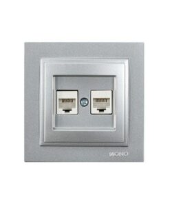 ΠΡΙΖΑ DATA CAT 6 RJ 45 ΔΙΠΛΗ ΑΣΗΜΙ EUROLAMP – 152-10441