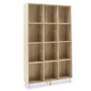 Bookcase FIRENZE pakoworld in color sonoma 107×28,6x178cm 049-000045