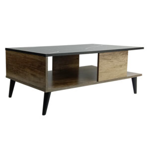 Coffee table Moses pakoworld color black marble-sonoma 90x54x37.5cm 049-000064
