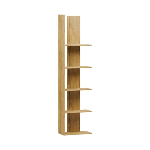 Bookcase Mirca pakoworld melamine sonoma 41.4x21x162cm 049-000087