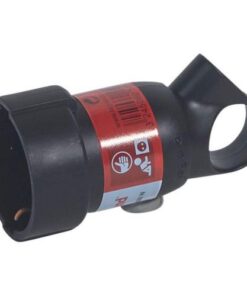 Legrand Φις Σούκο Θηλυκό 16Α με Δακτύλιο Γωνιακό Μαύρο – 050195