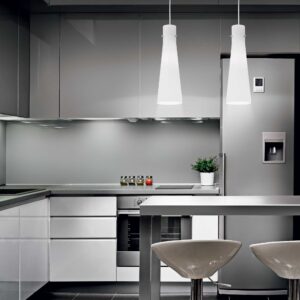 IDEAL LUX Κρεμαστό Φωτιστικό KUKY 1xE27 Λευκού Χρώματος – 053448
