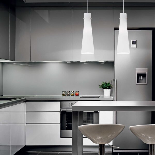 IDEAL LUX Κρεμαστό Φωτιστικό KUKY 1xE27 Λευκού Χρώματος – 053448