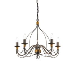 IDEAL LUX Κρεμαστό Φωτιστικό CORTE Σκούρου Γκρι Χρώματος – 057187