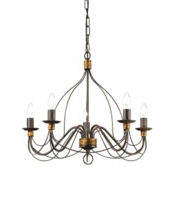 IDEAL LUX Κρεμαστό Φωτιστικό CORTE Σκούρου Γκρι Χρώματος – 057187