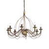 IDEAL LUX Κρεμαστό Φωτιστικό CORTE 8xE14 Καφέ Χρώματος – 057194
