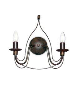 IDEAL LUX Απλίκα Τοίχου CORTE 2xΕ14 Χρώμα Σκουριάς – 057200