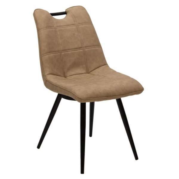 Chair Nely pakoworld PU beige antique-black leg 058-000048