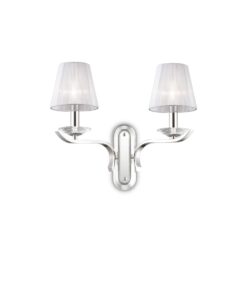 IDEAL LUX Επιτοίχιο Φωτιστικό PEGASO 2xE14 Χρωμίου – 059211
