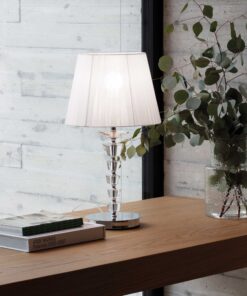 IDEAL LUX Επιτραπέζιο Φωτιστικό PEGASO 1xE27  Χρωμίου Λευκού Χρώματος – 059259