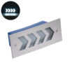 GloboStar® WALLLIGHT-ARINA 90672 Χωνευτό Φωτιστικό Τοίχου LED 6W 720lm 120° DC 24V Αδιάβροχο IP67 Μ17 x Π7 x Υ5.5cm Ψυχρό Λευκό 6000K – Ανοξείδωτο Ατσάλι – 3 Years Warranty