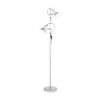 IDEAL LUX Φωτιστικό Δαπέδου POLLY 2xE27 Ασημί Χρώματος – 061115