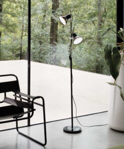 IDEAL LUX Φωτιστικό Δαπέδου POLLY 2xE27 Ασημί Χρώματος – 061115