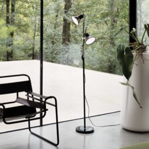 IDEAL LUX Φωτιστικό Δαπέδου POLLY 2xE27 Ασημί Χρώματος – 061115