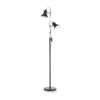 IDEAL LUX Φωτιστικό Δαπέδου POLLY 2xE27 Μαύρου Χρώματος – 061139