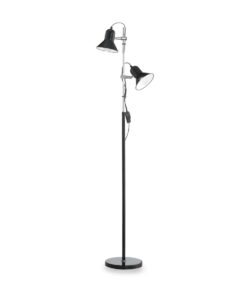 IDEAL LUX Φωτιστικό Δαπέδου POLLY 2xE27 Μαύρου Χρώματος – 061139