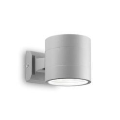 IDEAL LUX Φωτιστικό Τοίχου Βεράντας SNIF 1xG9 IP54 Γκρι Χρώματος – 061474