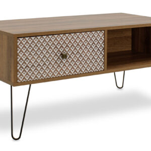Coffee table dresser Boho pakoworld in walnut color 100x50x46cm 066-000005