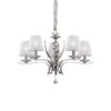 IDEAL LUX Κρεμαστό Φωτιστικό PEGASO 5xE14 Χρωμίου Λευκού Χρώματος – 066448