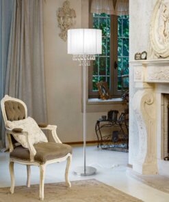 IDEAL LUX Φωτιστικό Δαπέδου OPERA 1xE27 Χρωμίου – 068275