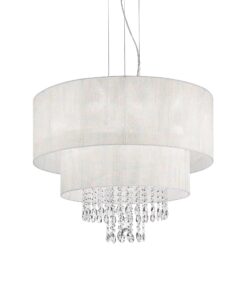 IDEAL LUX Κρεμαστό Φωτιστικό OPERA 6xE27 Λευκού Χρώματος – 068299