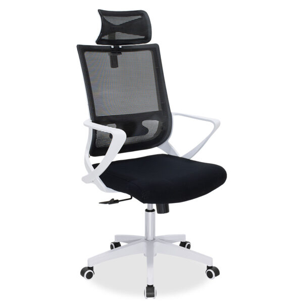 Office chair manager Batman pakoworld mesh black mesh - white frame 069-000006