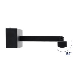 GloboStar® ELLIS 60444 Μοντέρνο Φωτιστικό Τοίχου – Απλίκα Καθρέπτη Μπάνιου – Πίνακα LED 12W 1400lm 120° AC 220-240V IP44 Μ60 x Π16 x Υ6cm – Φυσικό Λευκό 4500K – Μαύρο – 3 Years Warranty