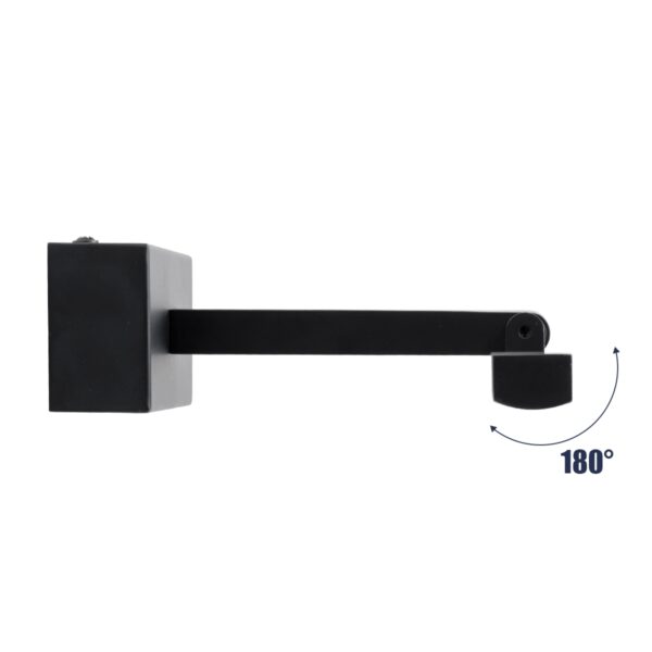 GloboStar® ELLIS 60444 Μοντέρνο Φωτιστικό Τοίχου – Απλίκα Καθρέπτη Μπάνιου – Πίνακα LED 12W 1400lm 120° AC 220-240V IP44 Μ60 x Π16 x Υ6cm – Φυσικό Λευκό 4500K – Μαύρο – 3 Years Warranty