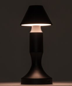 GloboStar® LUNNA 76476 Μοντέρνο Επιτραπέζιο Φωτιστικό Πορτατίφ LED 1.5W 105lm 120° DC 5V Επαναφορτιζόμενο με Μπαταρία Li-ion 1800mAh – Διακόπτη Αφής με 3 Εναλλαγές Φωτισμού CCT Θερμό – Φυσικό – Ψυχρό 1500K – 4500K – 6000K Dimmable – D9 x 23cm – Λευκό