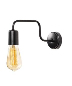 Φωτιστικό τοίχου – απλίκα PWL-0053 χρώμα μαύρο 28x4x11εκ 071-000664