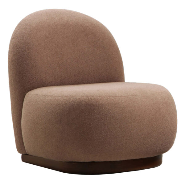 Armchair PWF-0564 pakoworld fabric mocha 74x85x75cm 071-001285