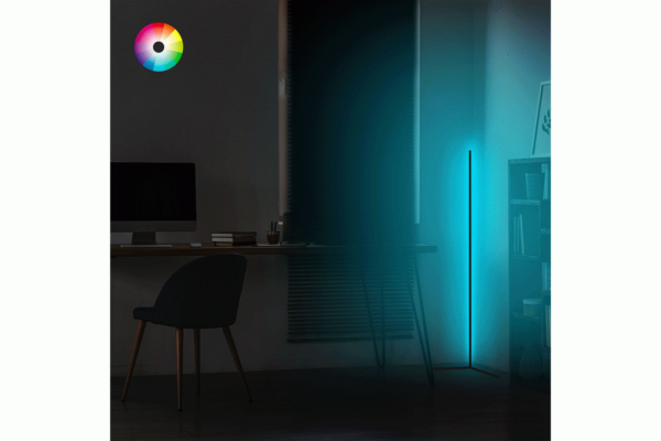 Φωτιστικό δαπέδου Esthetic pakoworld LED μαύρο 30x2x120εκ 071-001527