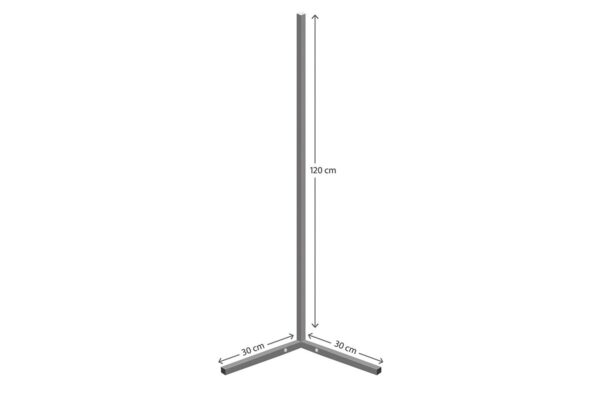 Φωτιστικό δαπέδου Esthetic pakoworld LED μαύρο 30x2x120εκ 071-001527