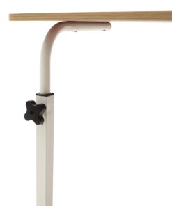 Γραφείο Piper pakoworld με αυξομείωση ύψους-MDF φυσικό-λευκό 60x40x69-90εκ – 072-000024