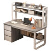 Soco pakoworld desk with shelf-MDF gray-white 120x50x144cm 072-000075
