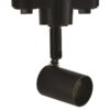 ΣΠΟΤ ΡΑΓΑΣ 2 ΓΡΑΜΜΩΝ GU10 Φ60mm 4cm ΣΤΥΛΟΣ ΜΑΥΡΟ EUROLAMP 145-55060