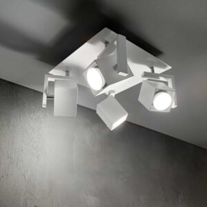 IDEAL LUX Φωτιστικό Οροφής MOUSE 4xGU10 Λευκού Χρώματος – 073583