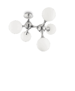 IDEAL LUX Φωτιστικό Οροφής NODI 5xE14 Χρώματος Χρωμίου – 073712